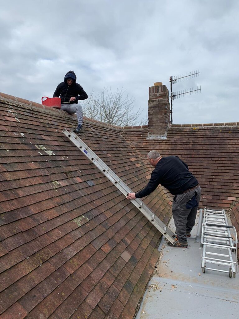 repoiting work to roof in droitwich