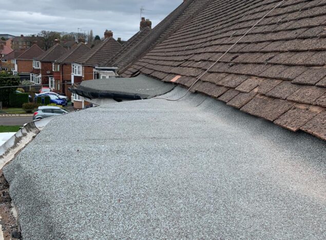 Repairs to a flat roof in hansworth birmingham