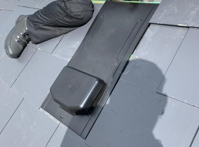 Fitting new vent tiles to roof in dudley
